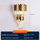 Modern gold decorbites crystal wall lamp bedroom luxury sconce