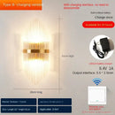 Modern gold decorbites crystal wall lamp bedroom luxury sconce