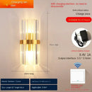 Modern gold decorbites crystal wall lamp bedroom luxury sconce