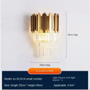 Modern gold decorbites crystal wall lamp bedroom luxury sconce