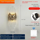 Modern gold decorbites crystal wall lamp bedroom luxury sconce