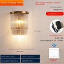 Modern gold decorbites crystal wall lamp bedroom luxury sconce
