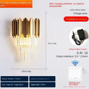 Modern gold decorbites crystal wall lamp bedroom luxury sconce