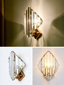Modern gold decorbites crystal wall sconce living room light fixture