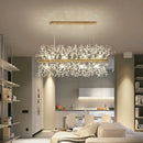 Modern gold decorbites dandelion led chandelier living room light