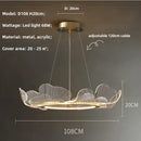 Modern gold decorbites ginkgo acrylic led pendant – dining room light