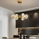 Modern gold decorbites glass ball chandelier for dining room