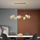 Modern gold decorbites glass ball chandelier for dining room