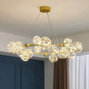 Modern gold decorbites glass ball chandelier for dining room