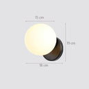 Modern gold decorbites glass ball wall lamp bedroom sconce