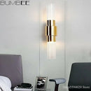 Modern gold decorbites iron glass lamps living room wall sconce