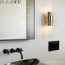 Modern gold decorbites iron glass lamps living room wall sconce