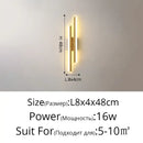 Modern gold decorbites led strip wall lamp bedroom sconce light