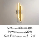 Modern gold decorbites led strip wall lamp bedroom sconce light