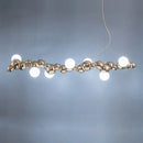Modern gold designer molecule chandelier dining room pendant light