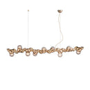 Modern gold designer molecule chandelier dining room pendant light