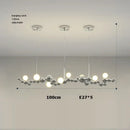 Modern gold designer molecule chandelier dining room pendant light