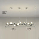 Modern gold designer molecule chandelier dining room pendant light