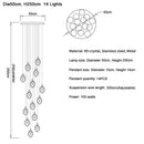 Modern gold diamond crystal ball chandelier dining room pendant light