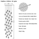 Modern gold diamond crystal ball chandelier dining room pendant light