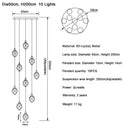Modern gold diamond crystal ball chandelier dining room pendant light