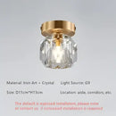 Modern gold diamond crystal ceiling lights for bedroom living room