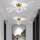 Modern gold diamond crystal ceiling lights for bedroom living room