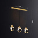 Modern gold diamond crystal chandelier for living room staircase