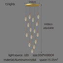 Modern gold diamond crystal chandelier living room pendant light