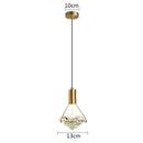 Modern gold diamond crystal wall lamp for bedroom