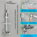 Modern gold digital shower faucet set bathroom rainhead display
