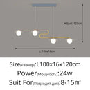 Modern gold dimmable led ceiling chandelier for dining room