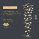Modern gold dolphin pendant chandelier hotel lobby staircase light