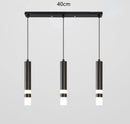 Modern gold double head led pendant lights for bedroom bedroom