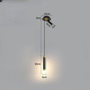 Modern gold double head led pendant lights for bedroom bedroom