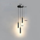 Modern gold double head led pendant lights for bedroom bedroom