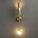 Modern gold double-head wall lights for living room clear and frosted