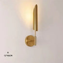 Modern gold double-head wall lights for living room clear and frosted