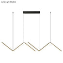 DecorBites™ Minimalist Double Z-Shaped LED Island Light Fixture