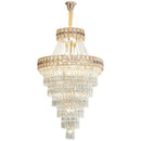 Modern gold duplex villa crystal chandelier for staircase living room