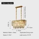 Modern gold elegant crystal chandelier living room fan glass tiers