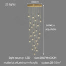 Modern gold elegant crystal chandelier living room teardrop light