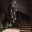 Modern gold elegant crystal chandelier living room teardrop light