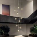 Modern gold elegant crystal chandelier living room teardrop light