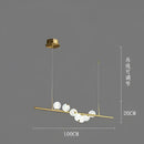Modern gold elegant pearl necklace chandelier living room light