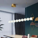 Modern gold elegant pearl necklace chandelier living room light
