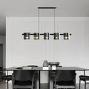 Modern gold elegant smoky glass chandelier for dining room