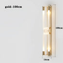 Modern gold elegant wall mounted light bedroom glass sconce