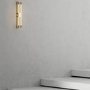 Modern gold elegant wall mounted light bedroom glass sconce