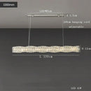 Modern gold elongated glass chandelier led ceiling light dining room